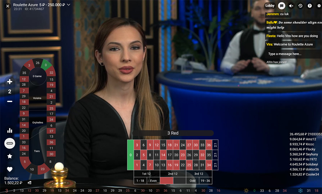 Beatiful woman dealer in casino 1win